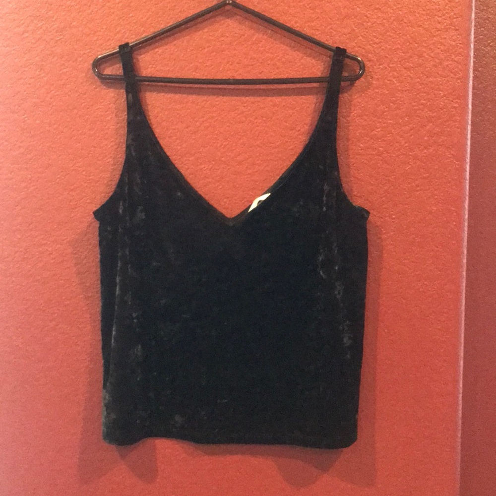 black velvet top